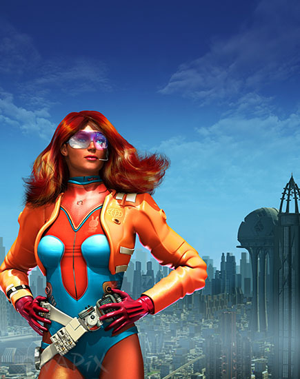 Femme du futur - Illustration
