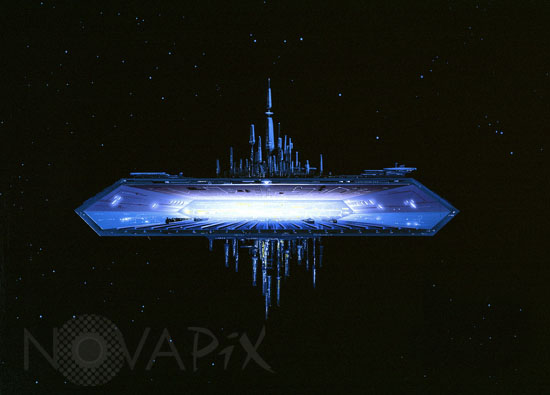 Station spatiale du futur - Vue d'artiste