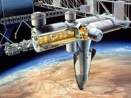 Space station Freedom - The european module