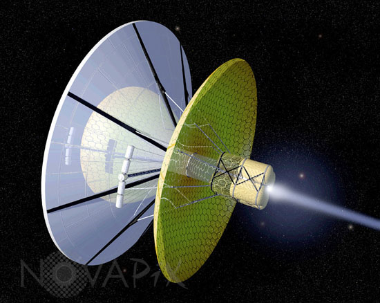 Bussard Interstellar Ramjet Engine - Artist view