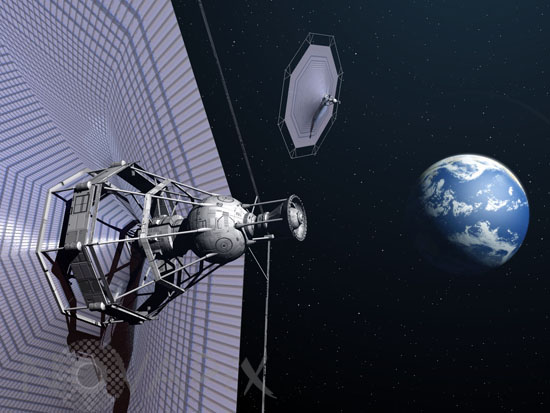 Solar sails - Artist view