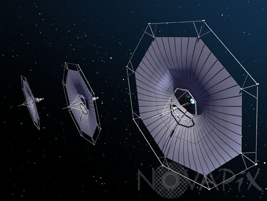 Solar sails - Artist view