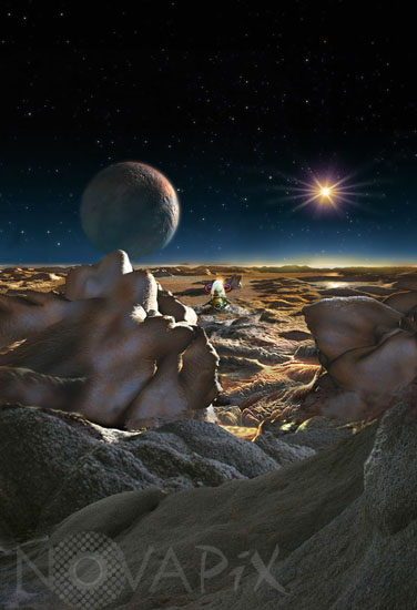 Un vaisseau spatial atterrit sur Pluton