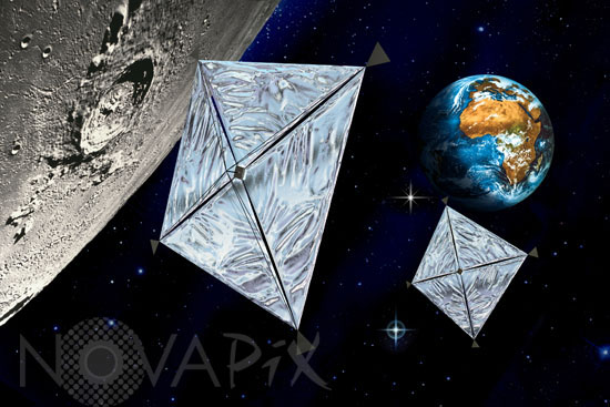 Solar sails - Artist view