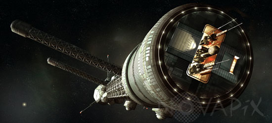 Huge spaceship