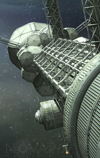 Huge spaceship