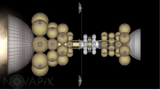 Interstellar ship diagram
