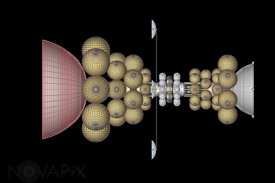 Interstellar ship diagram