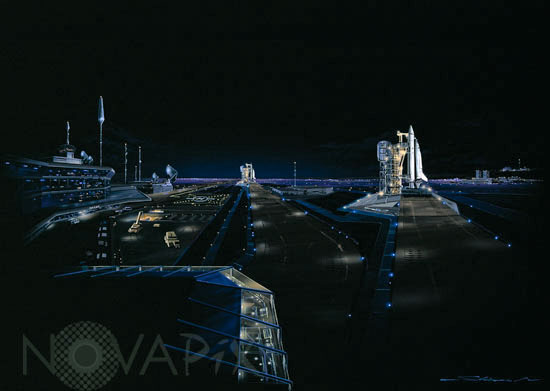 Spaceport of the future - Artist view
