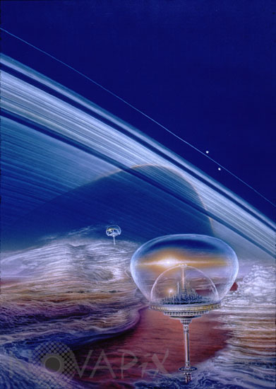 Ville sur Saturne - Vue d'artiste