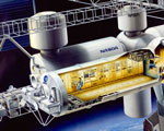 Station spatiale Freedom - Module européen - Ecorché