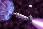 Le vaisseau interstellaire Ramjet - Vue d'artiste