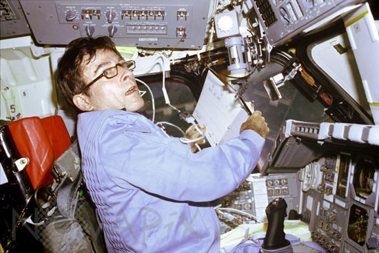 STS-1: John Young in Columbia