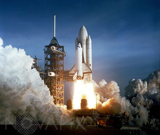 Décollage Columbia STS-1. 04/1981
