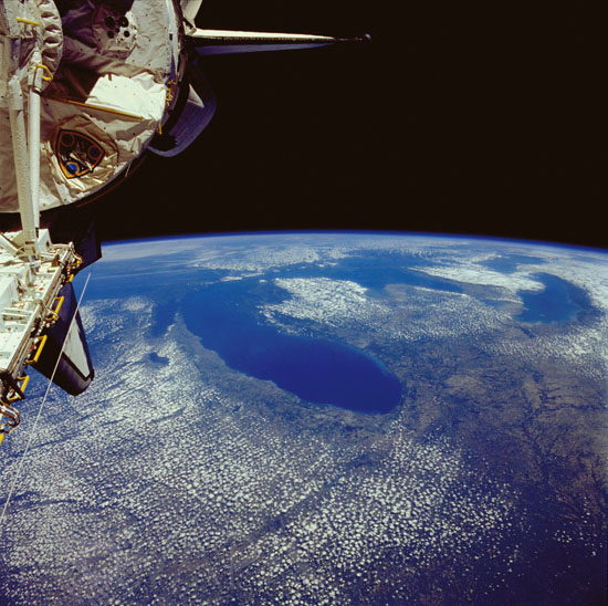 Great Lakes seen from Columbia space shuttle