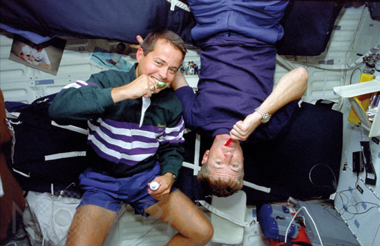 Astronautes dans Discovery STS-51 09/1993
