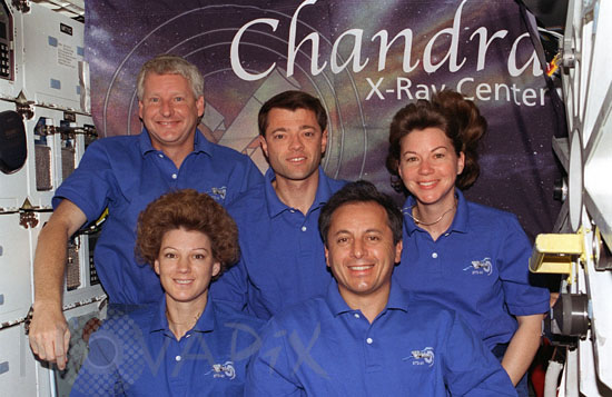 Equipage dans la navette Columbia STS-93 07/1999