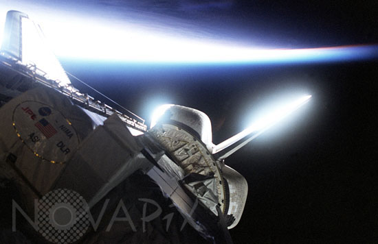 Navette Endeavour en orbite 02/2000