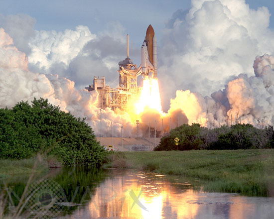 Décollage de la navette Atlantis STS-106 09/2000