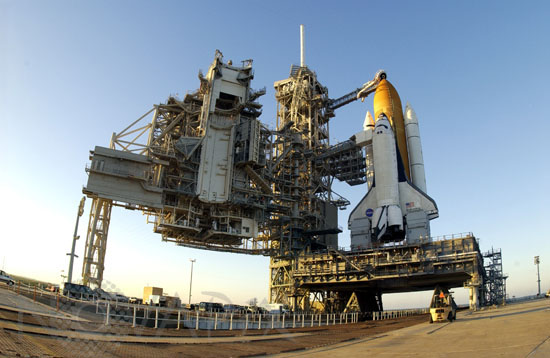 Navette Columbia STS-107 sur son pas de tir 01/2003