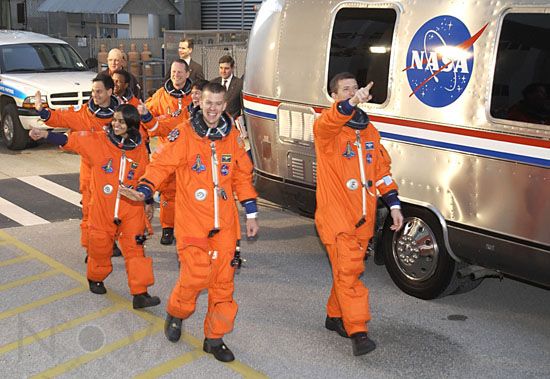 Départ des astronautes STS-107 -01/2003