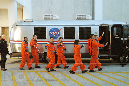 Départ des astronautes STS-107 01/2003