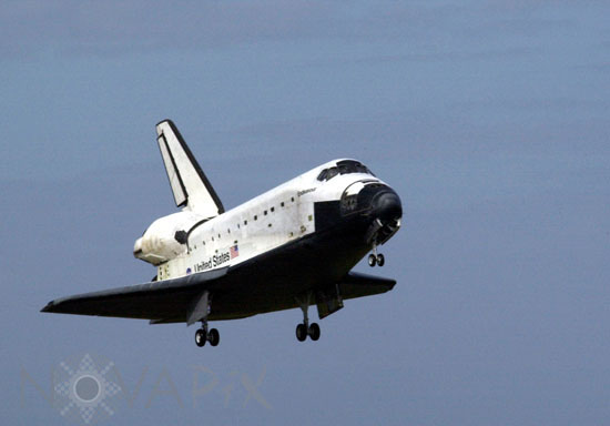 Space Shuttle Endeavour is landing. 12/2001