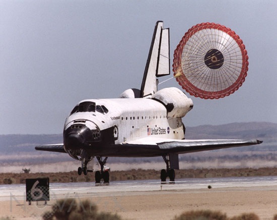 Atterrissage de la Navette Endeavour 06/2002