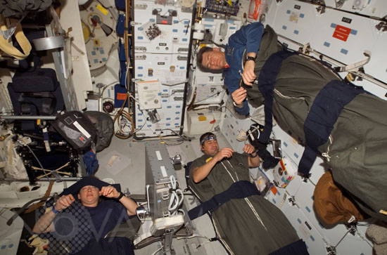 Mission STS-120: les astronautes se reposent
