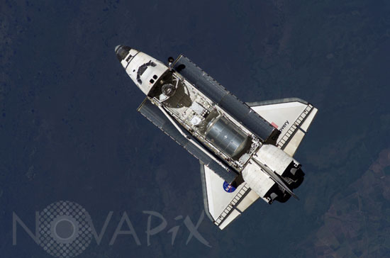 La navette Discovery depuis ISS 07/2006