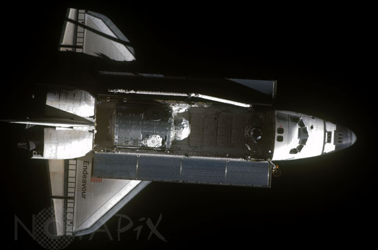 Navette Endeavour vue d'ISS - 02/2010