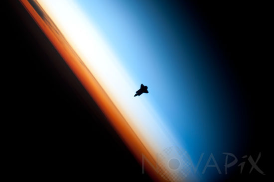 La Navette Endeavour vue d'ISS - 02/2010