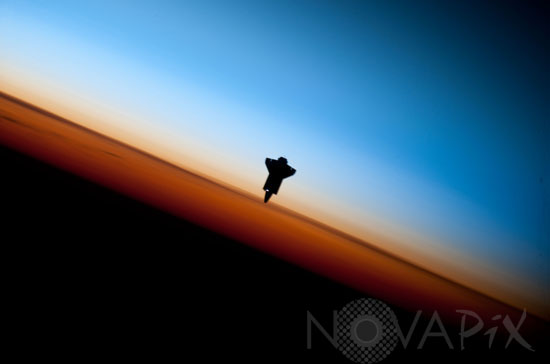 La Navette Endeavour vue d'ISS - 02/2010