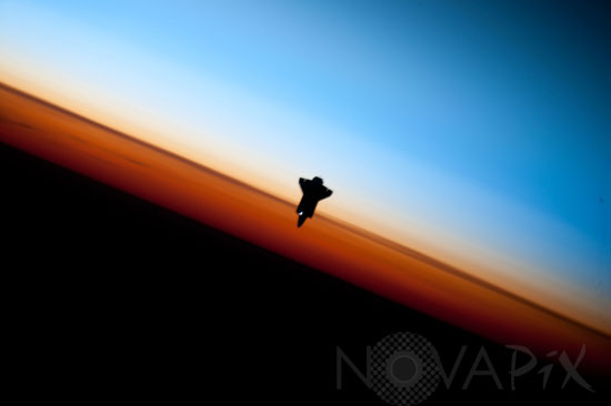 La Navette Endeavour vue d'ISS - 02/2010
