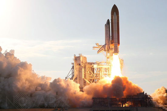 Launch of Shuttle Discovery STS-133. 02/2011
