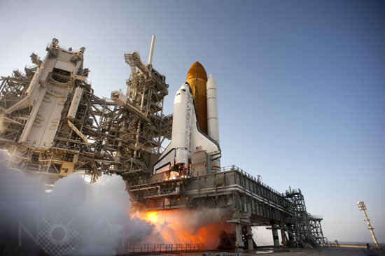 Launch of Shuttle Discovery STS-133. 02/2011
