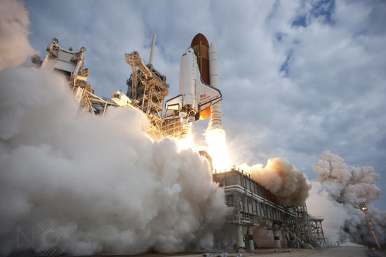 Liftoff of Space Shuttle Endeavour. May 2011