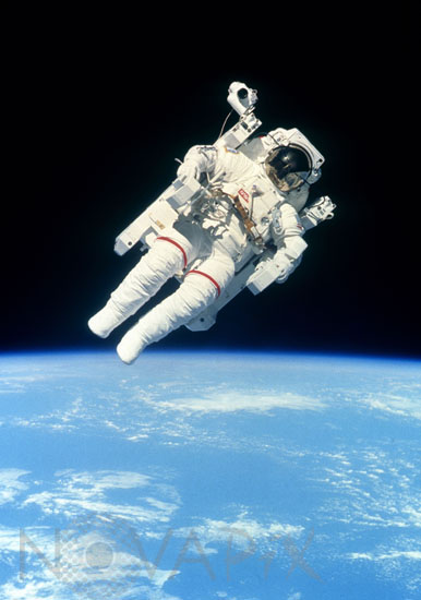 B.McCandless II spacewalk 02/1984