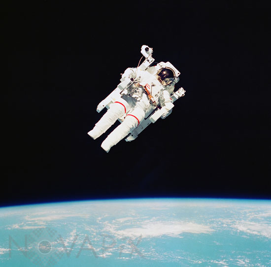 B.McCandless II spacewalk 02/1984