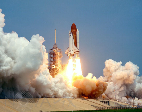 Launch of Space Shuttle Challenger STS-51-B. Apr 09 1985