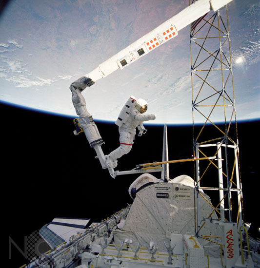 J.L. Ross extravehicular activity. 12/1985