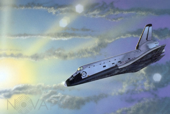 Navette spatiale  - Vue d'artiste