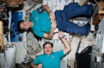 Astronautes en apesanteur