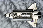 Navette Atlantis vue de la station spatiale internationale