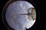 Navette Discovery en orbite vue d'ISS 03/2001