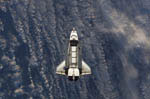 Navette-Atlantis STS-112 vue d'ISS 10/2002