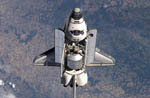 Navette Discovery STS-114 vue d'ISS 07/2005
