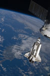 Navette Endeavour vue d'ISS - 02/2010