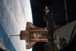 La navette spatiale Atlantis et ISS