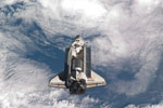 Atlantis en approche de la station spatiale 07/2011